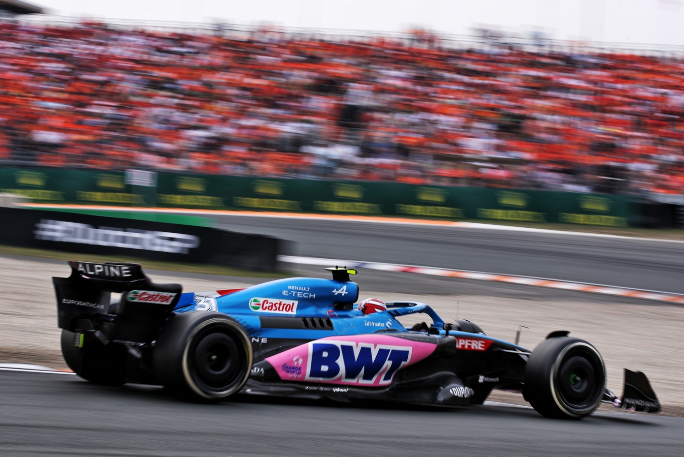 Esteban Ocon en piste lors du Grand Prix des Pays-Bas 2022