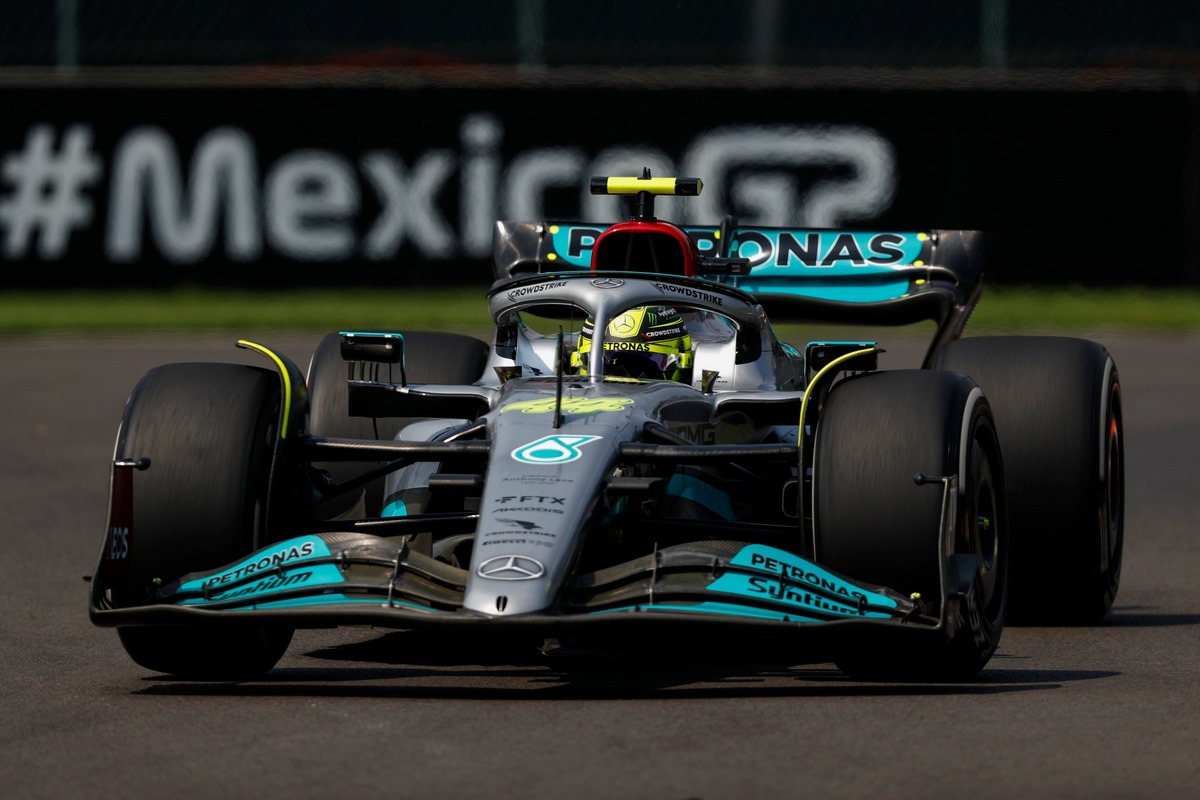 Hamilton au GP de Mexico 2022