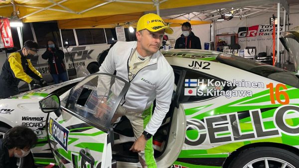 Heikki Kovalainen au départ du Rallye du Japon