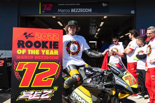 Marco Bezzecchi, meilleur rookie de la saison 2022 de MotoGP