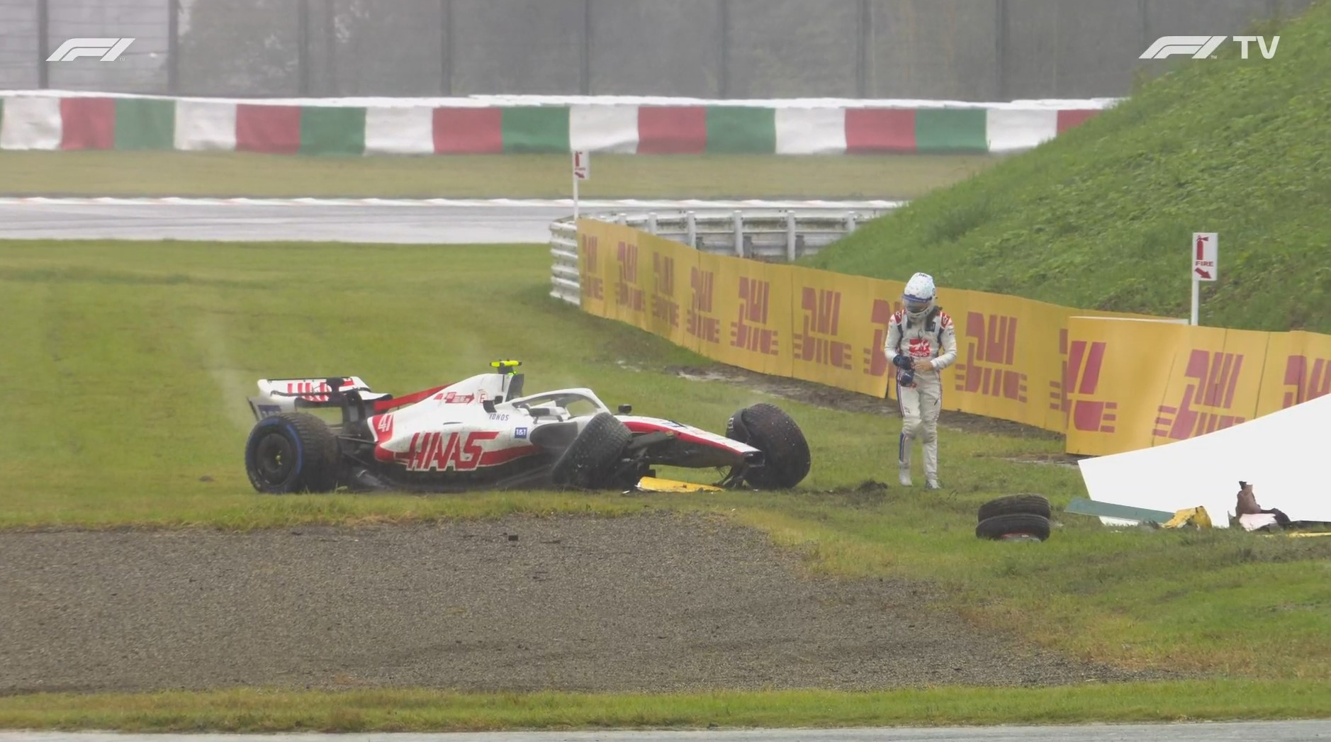 Crash de Mick Schumacher en EL1 à Suzuka