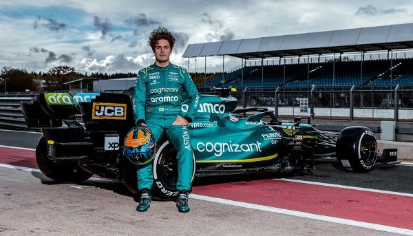 Felipe Drugovich a pu tester l'Aston Martin à Silverstone