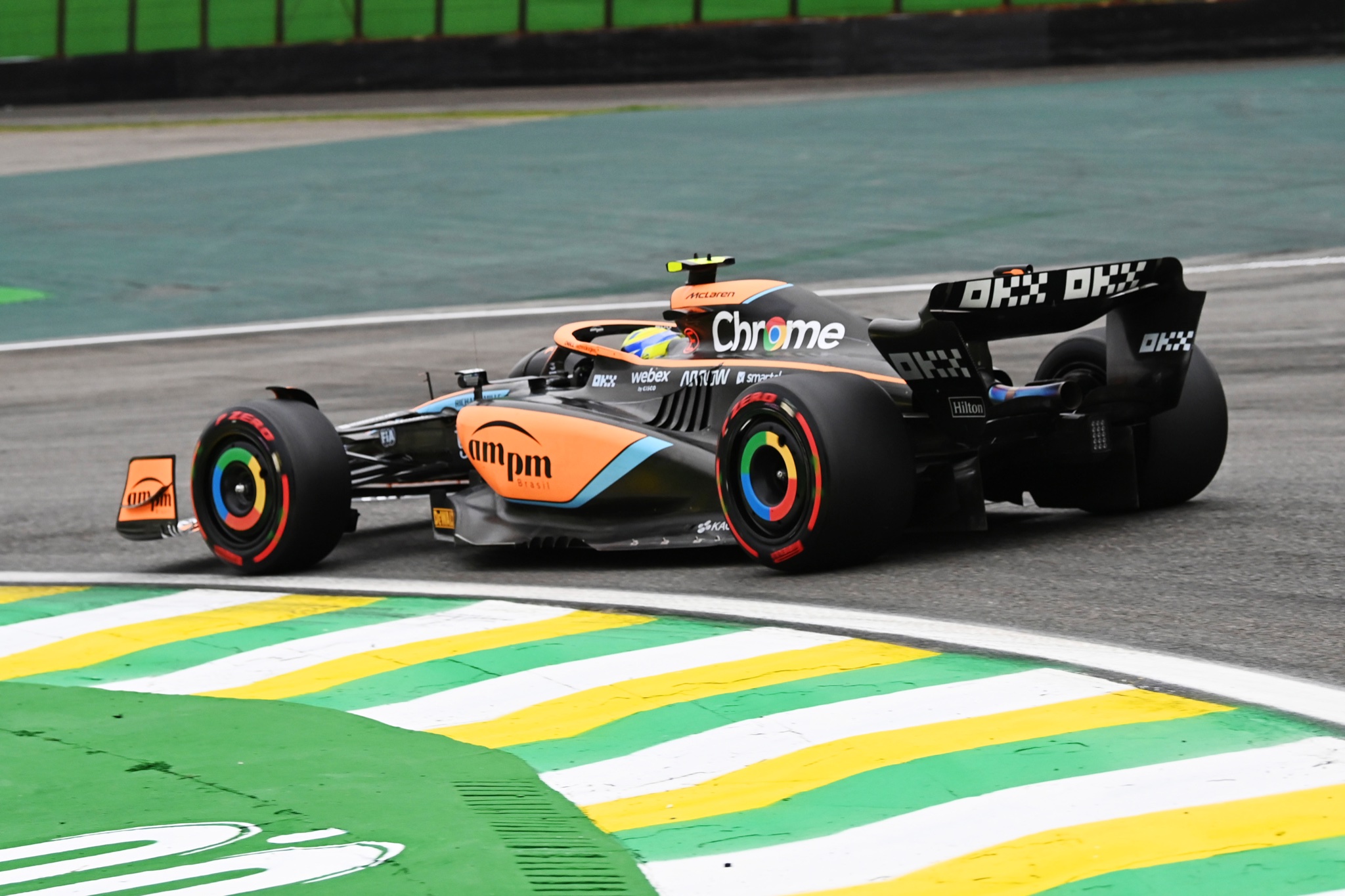 Lando Norris aux Essais Libres du Grand Prix de Sao Paulo 2022