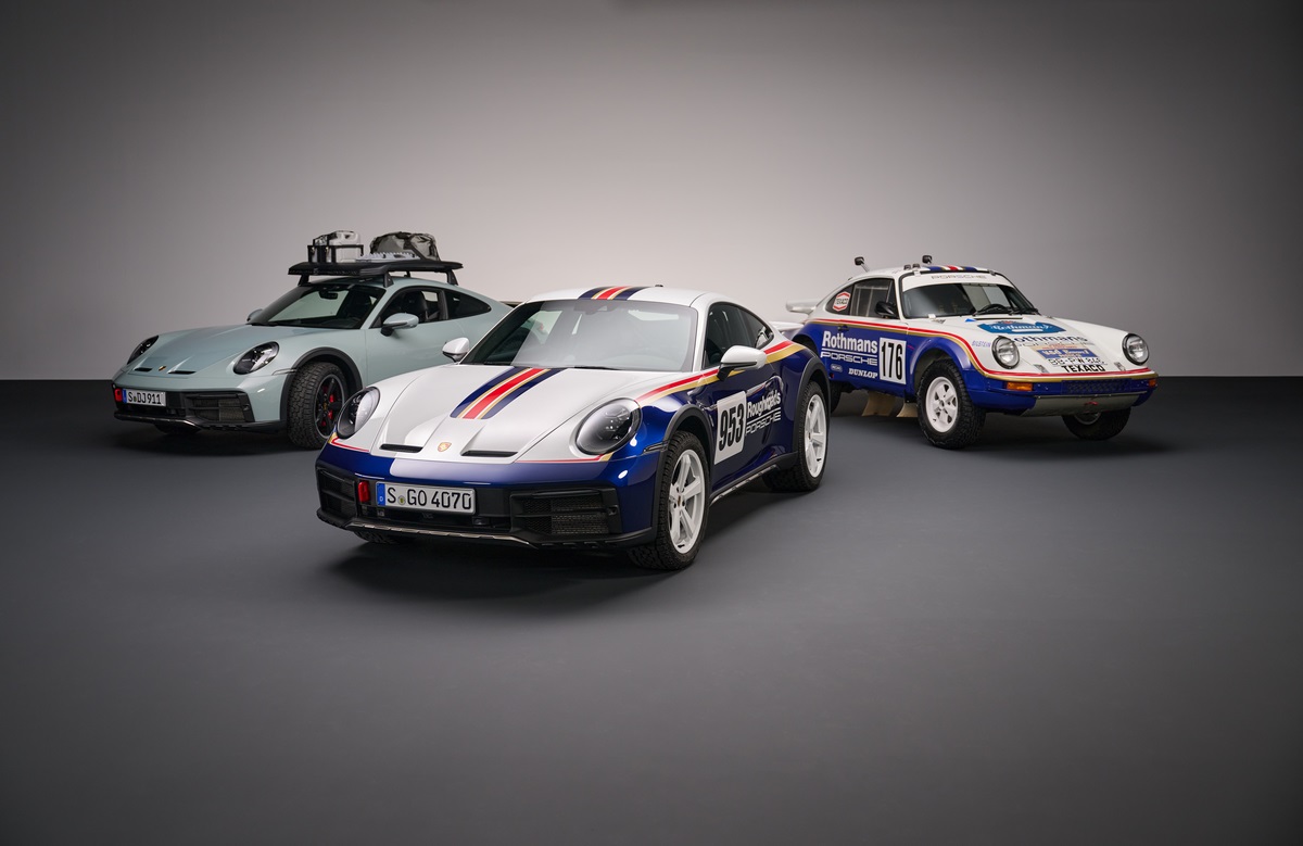 La nouvelle Porsche 911 Dakar photographiée en studio