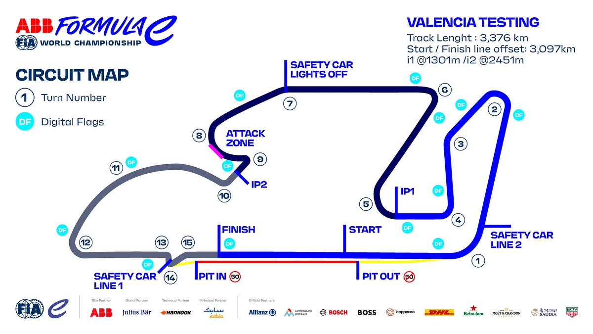 Croquis du circuit Ricardo Torno à Valence