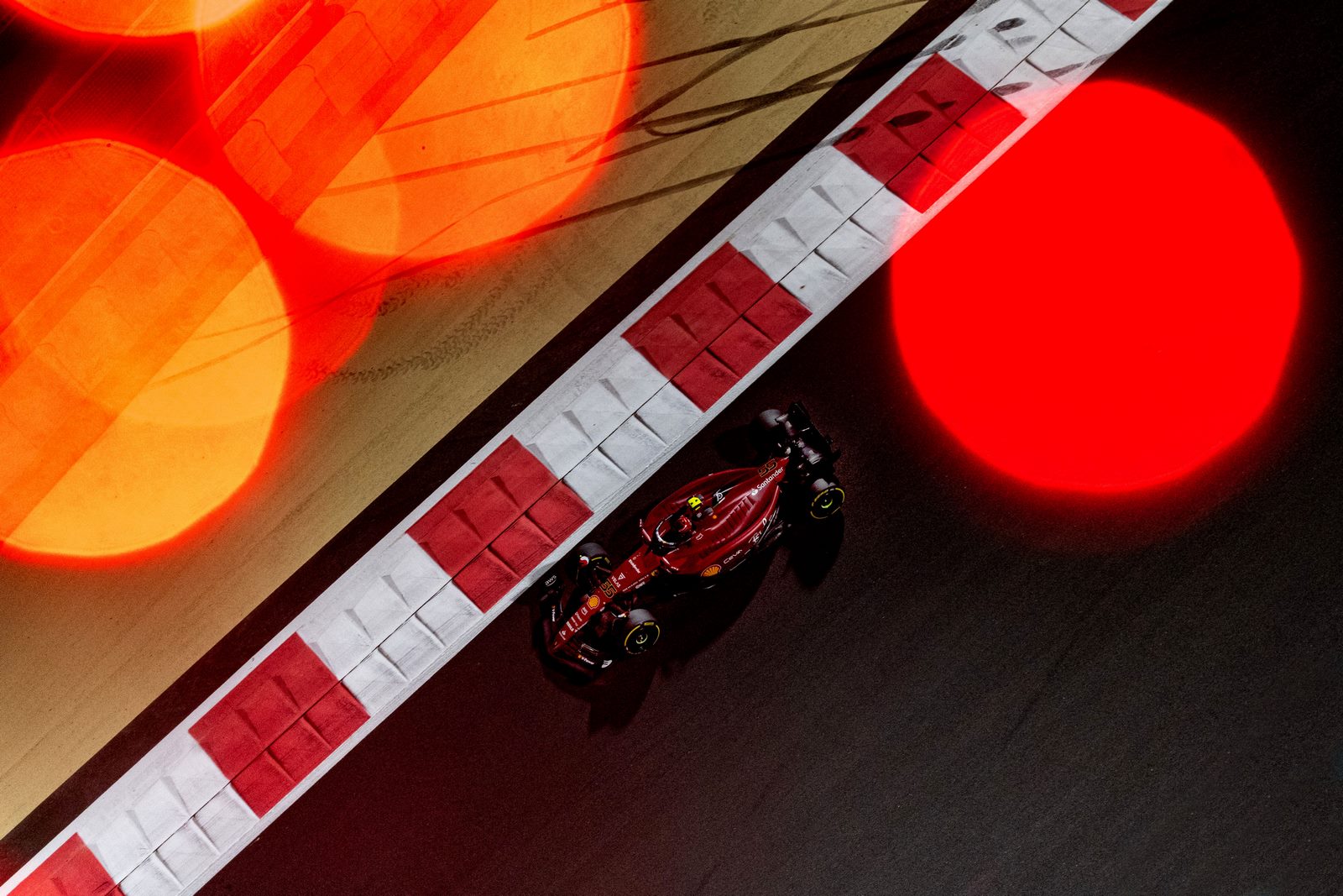 La Ferrari F1-75 au Grand Prix d'Abu Dhabi 2022