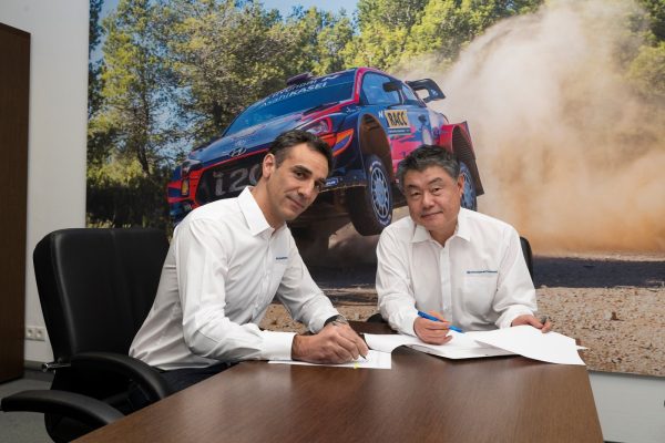 Cyril Abiteboul et le President de Hyundai Motorsport, Sean Kim