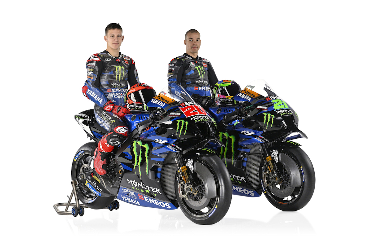 Fabio Quartararo et Franco Morbidelli sur la Yamaha MotoGP 2023