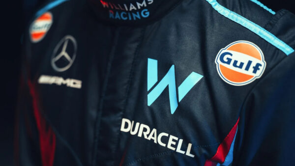 Les logos Gulf Oil sur les équipements Williams Racing
