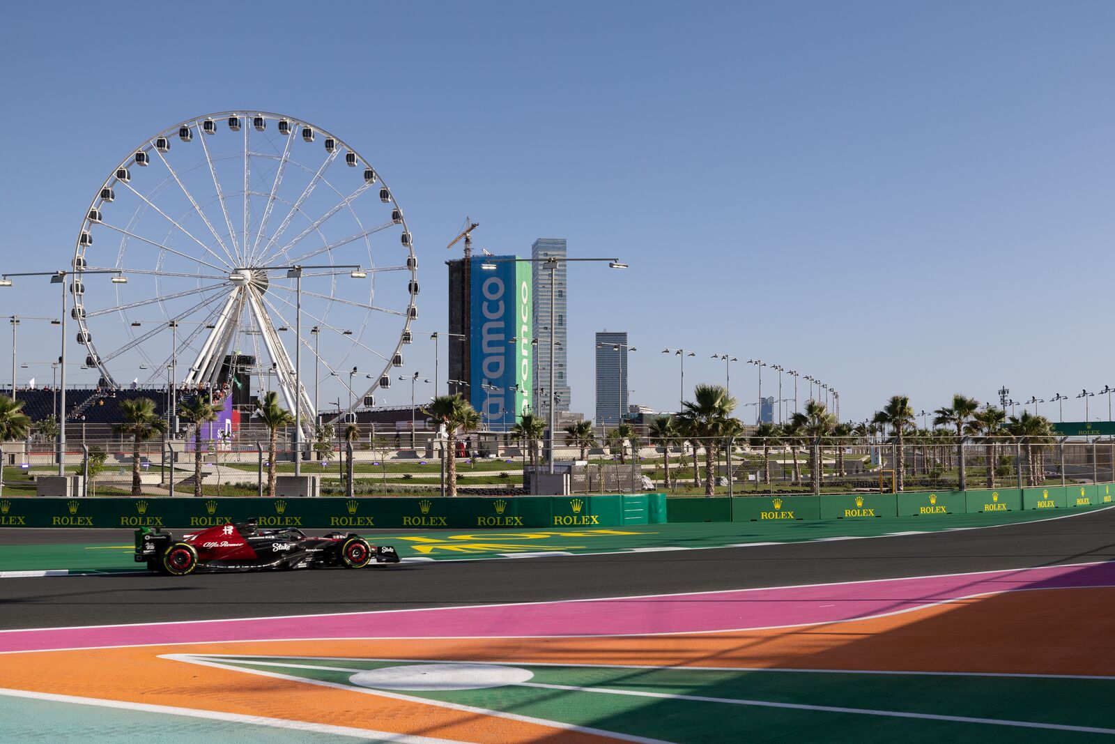 Valtteri Bottas aux essais du Grand Prix d'Arabie saoudite 2023