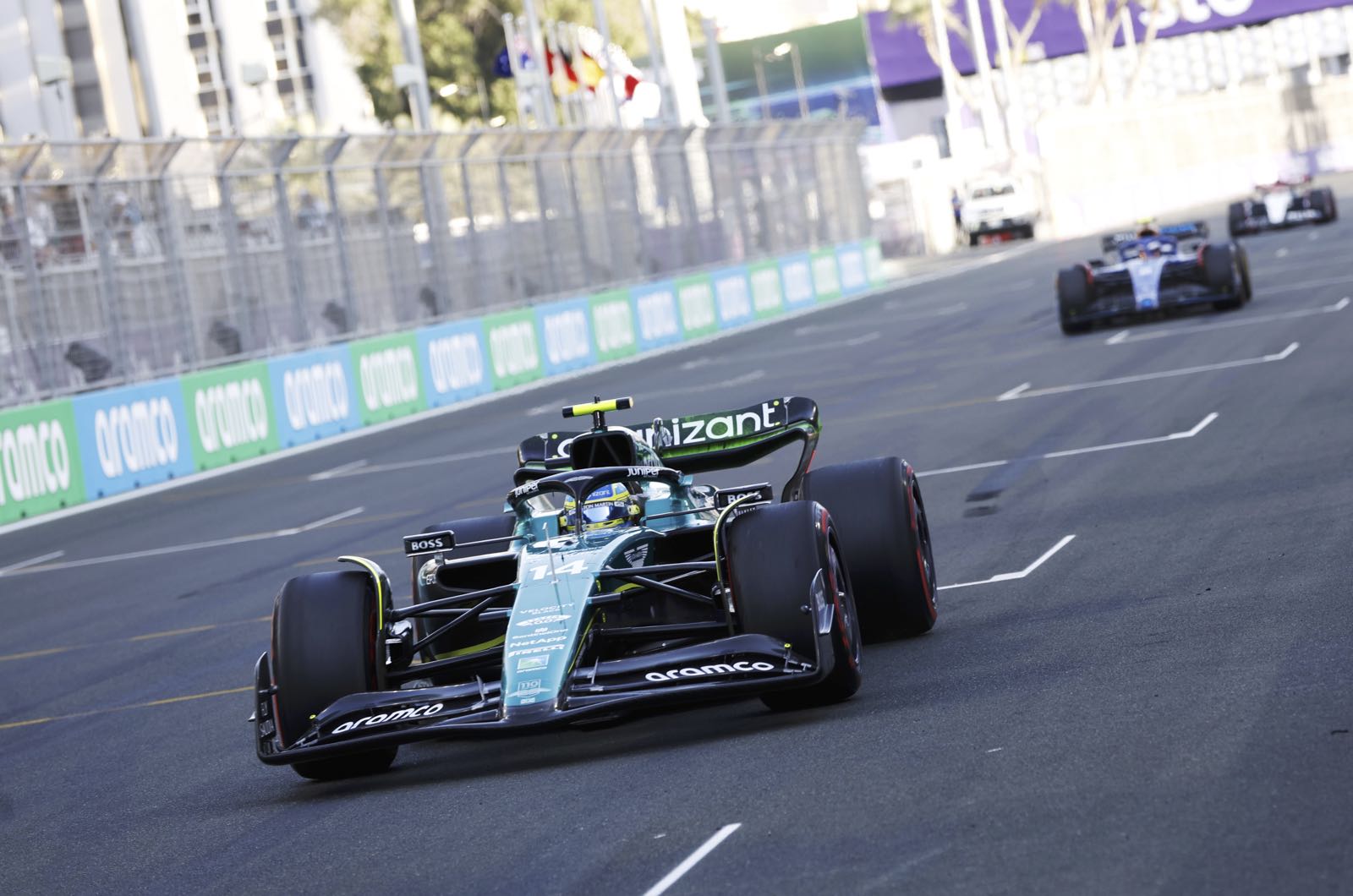 Alonso aux essais libres du Grand Prix d'Arabie saoudite 2023