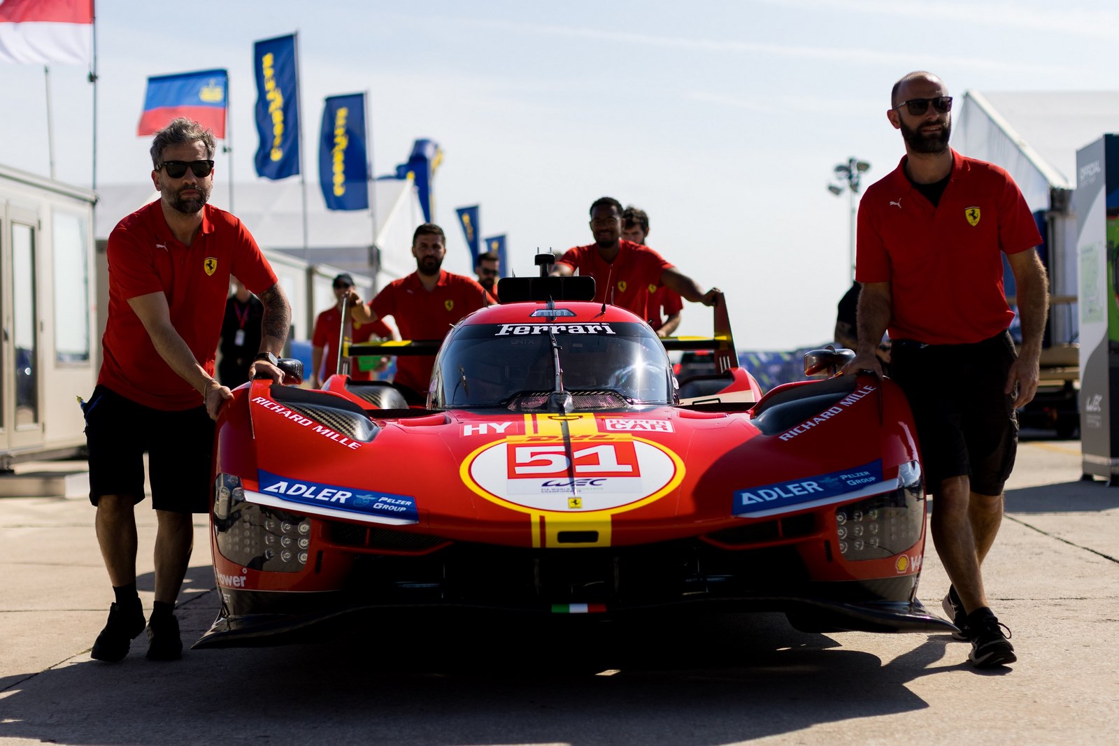 La Ferrari 499P en test au Prologue de Sebring
