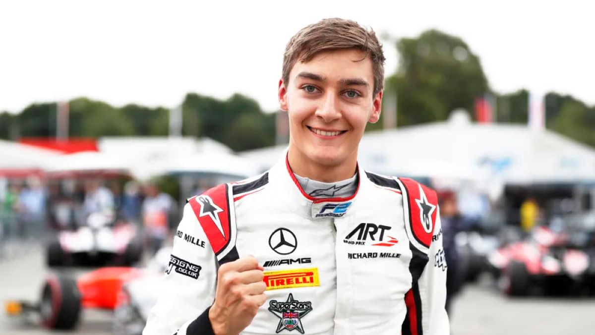 George Russell F2 Monza
