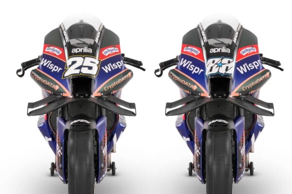 La RNF Aprilia MotoGP 2023 vu de devant