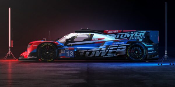 La LMP2 Tower Motorsports préparée par TDS Racing pour Le Mans 2023 et les couleurs Vaillante