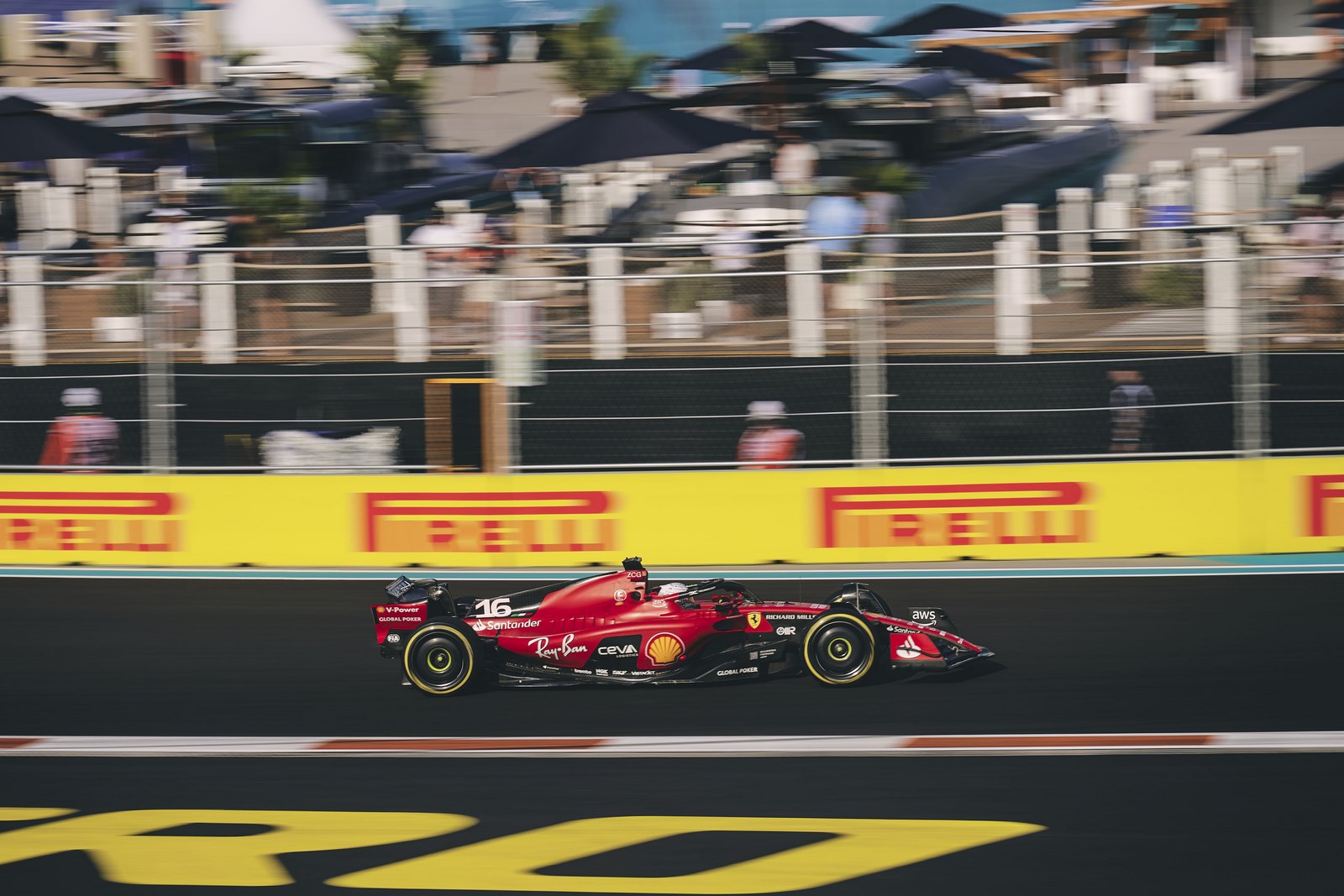 Charles Leclerc aux essais du Grand Prix de Miami 2023