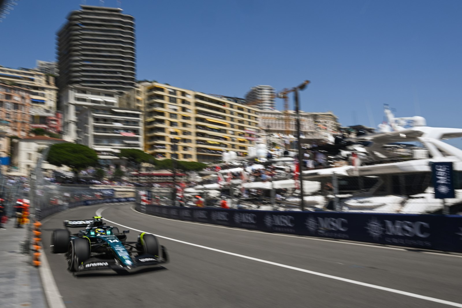 Alonso aux essais libres du GP de Monaco 2023