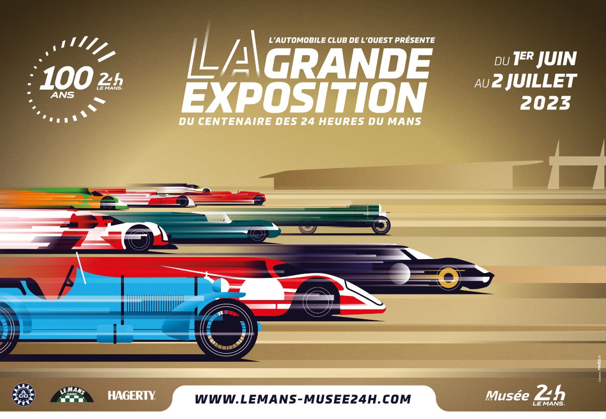 L'affiche de la Grande Expo du Centenaire des 24H du Mans