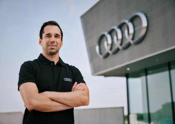 Neel Jani dans le simulateur Audi pour développer le moteur F1