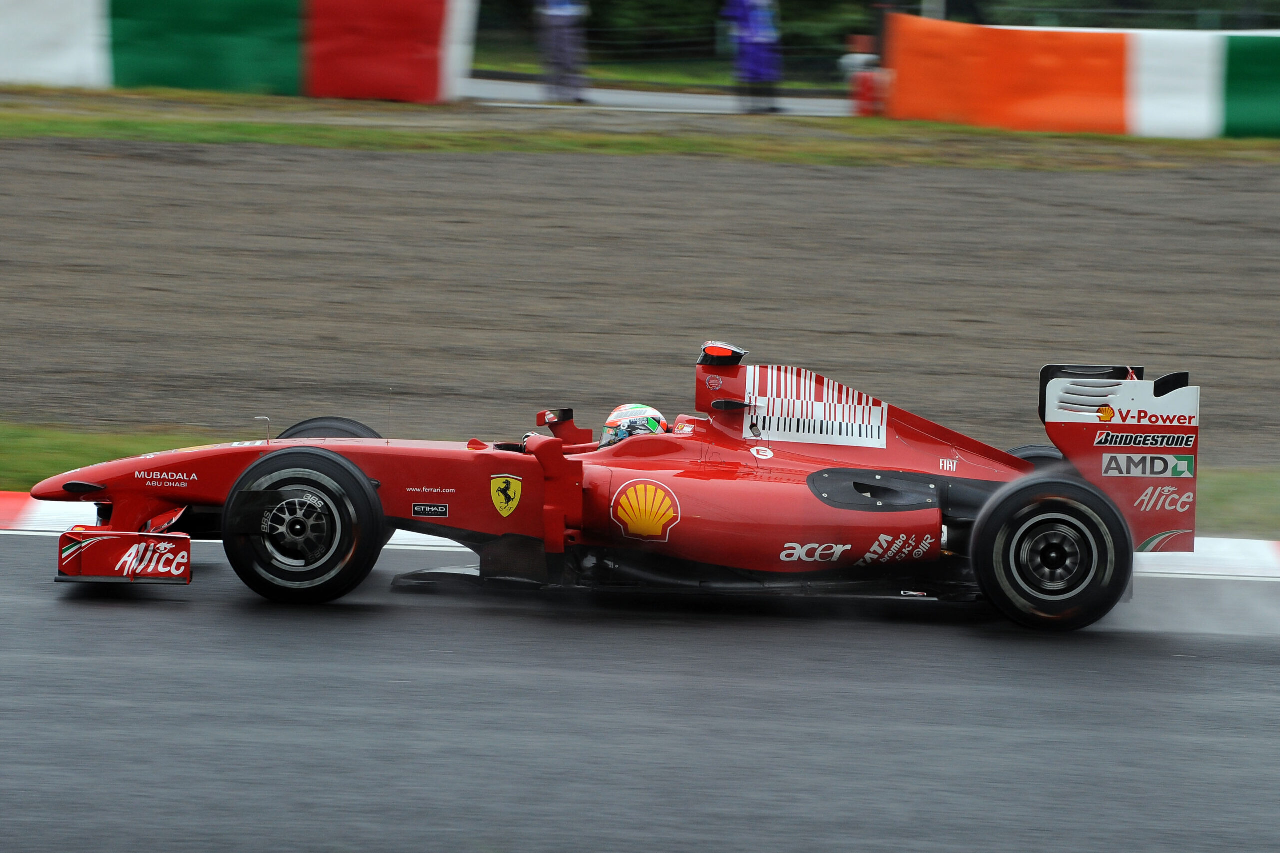 Giancarlo Fisichella dans la Ferrari