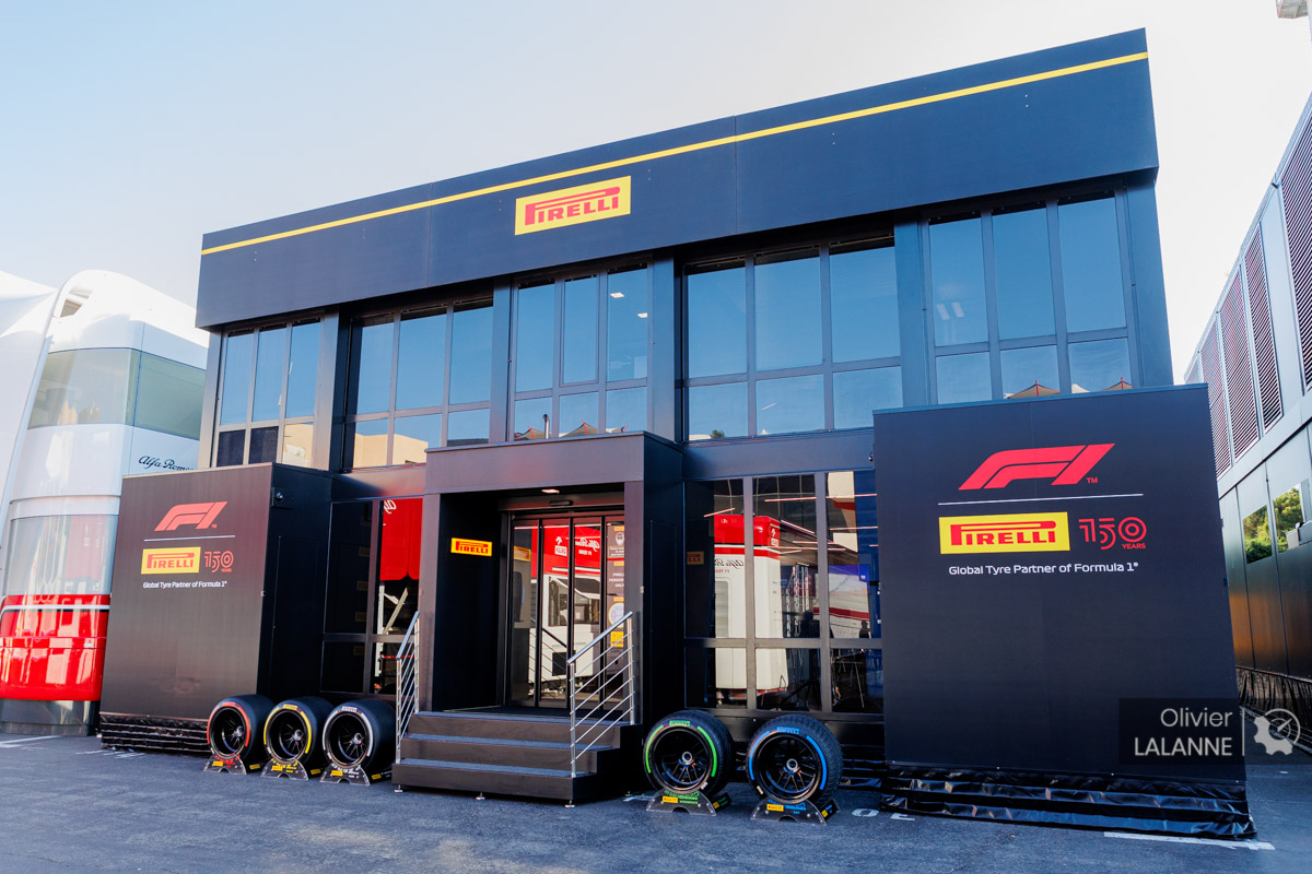 Motorhome Pirelli au GP de France 2022