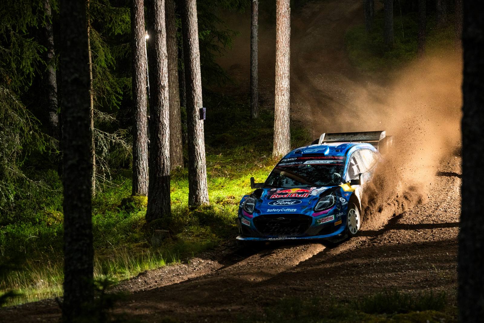 Ott Tänak à l'étape 2 du Rallye d'Estonie 2023