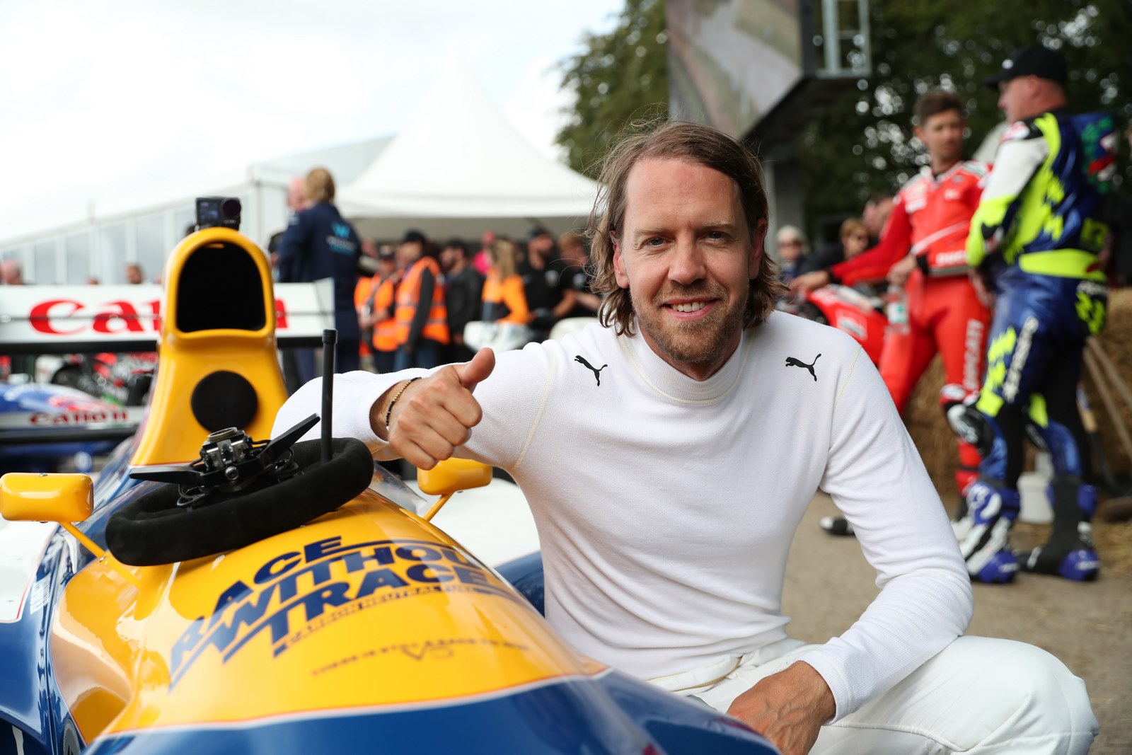 Sebastian Vettel au FOS Goodwood 2023