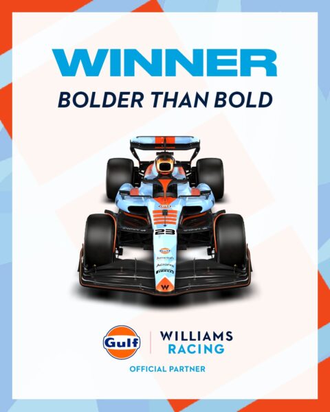 La livrée spéciale "Bolder than Bold" de Williams Racing