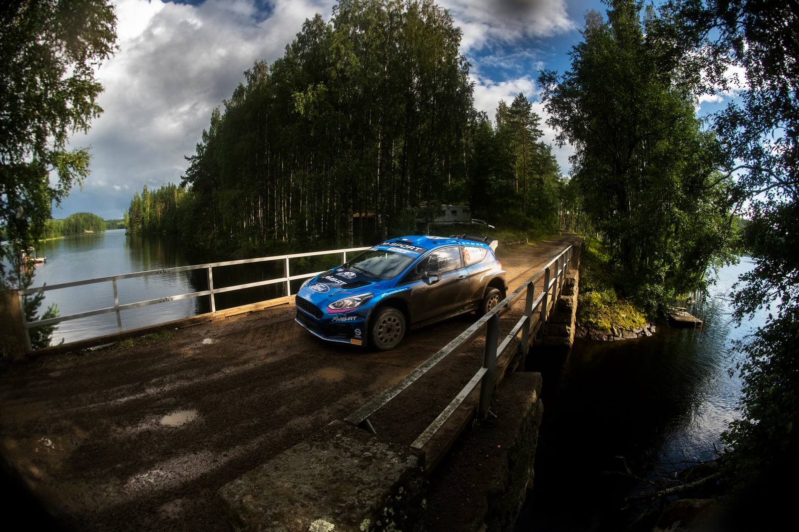 Adrien Fourmaux au Rallye de Finlande 2023