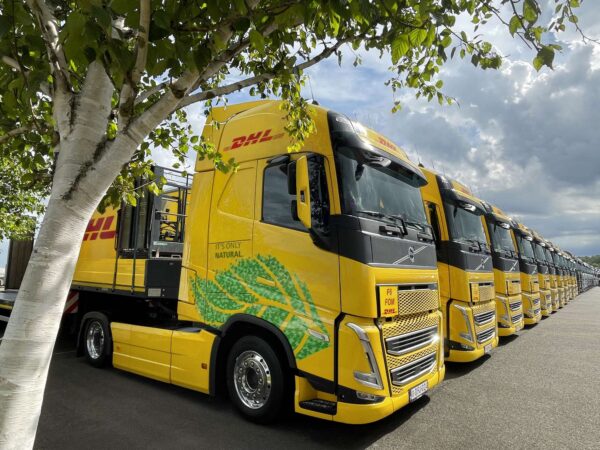 La F1 avec les camions DHL, a réduit ses émissions de carbone de 83%