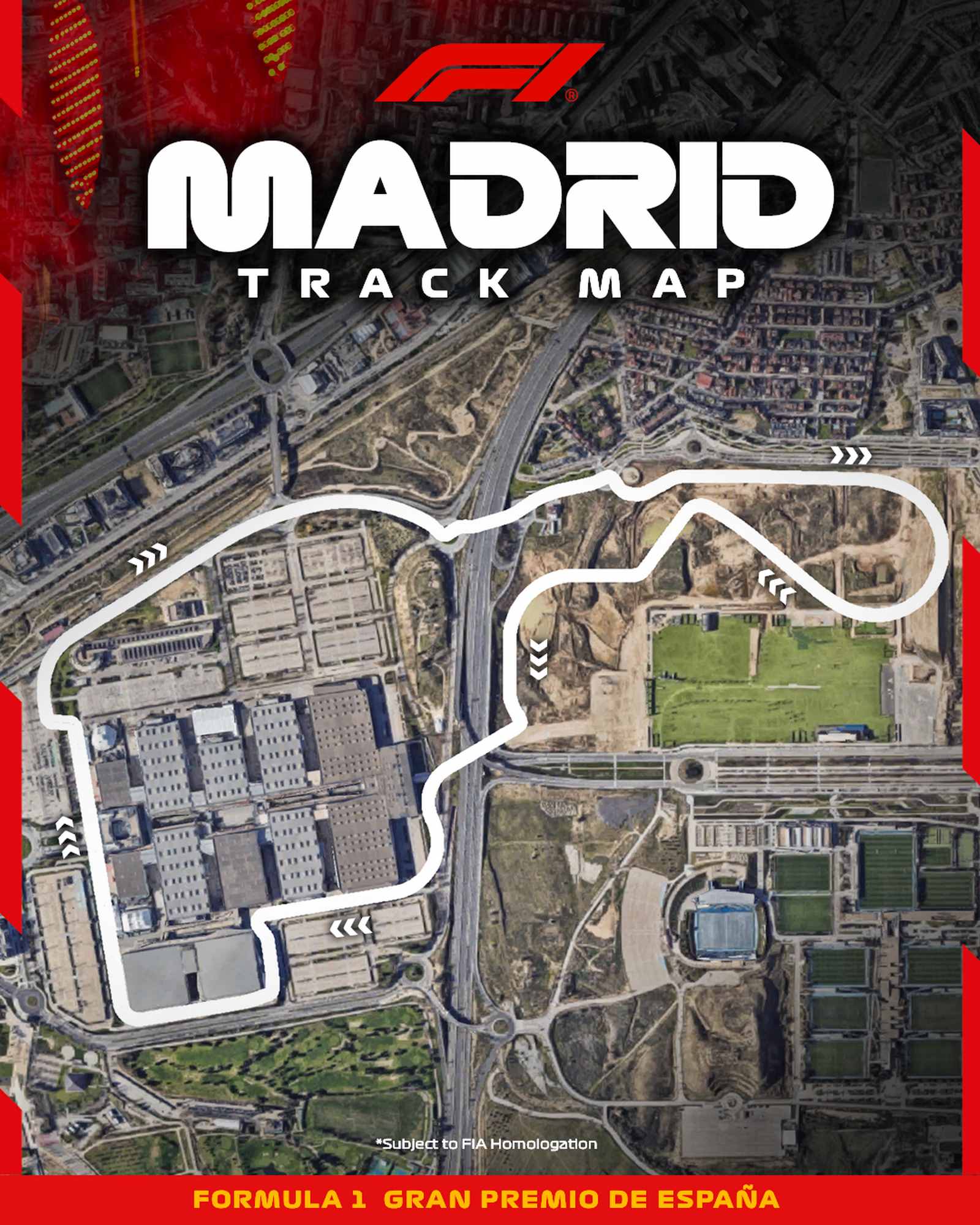 Tracé du Grand Prix de Madrid