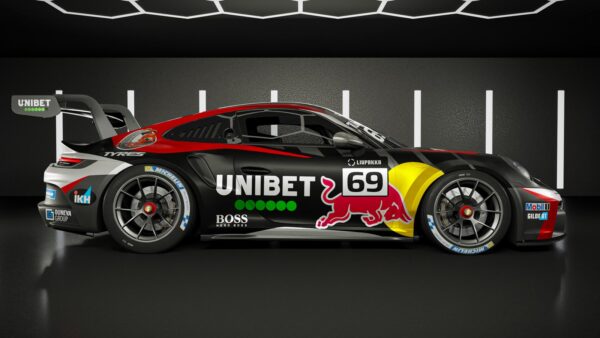 La Porsche de Kalle Rovanperä pour la Porsche Carrera Cup Benelux