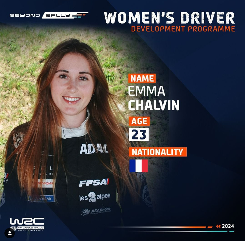 Emma Chalvin - WRC Women's Driver Development Programme