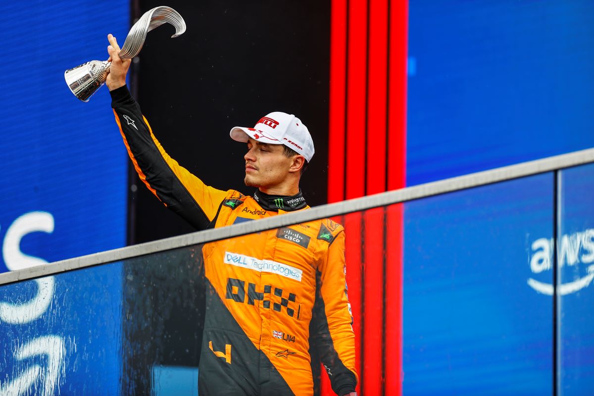 Lando Norris sur le podium au Canada