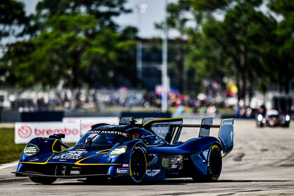 #23: ASTON MARTIN THOR Team, Aston Martin Valkyrie, GTP: Ross Gunn, Roman De Angelis, Alex Riberas