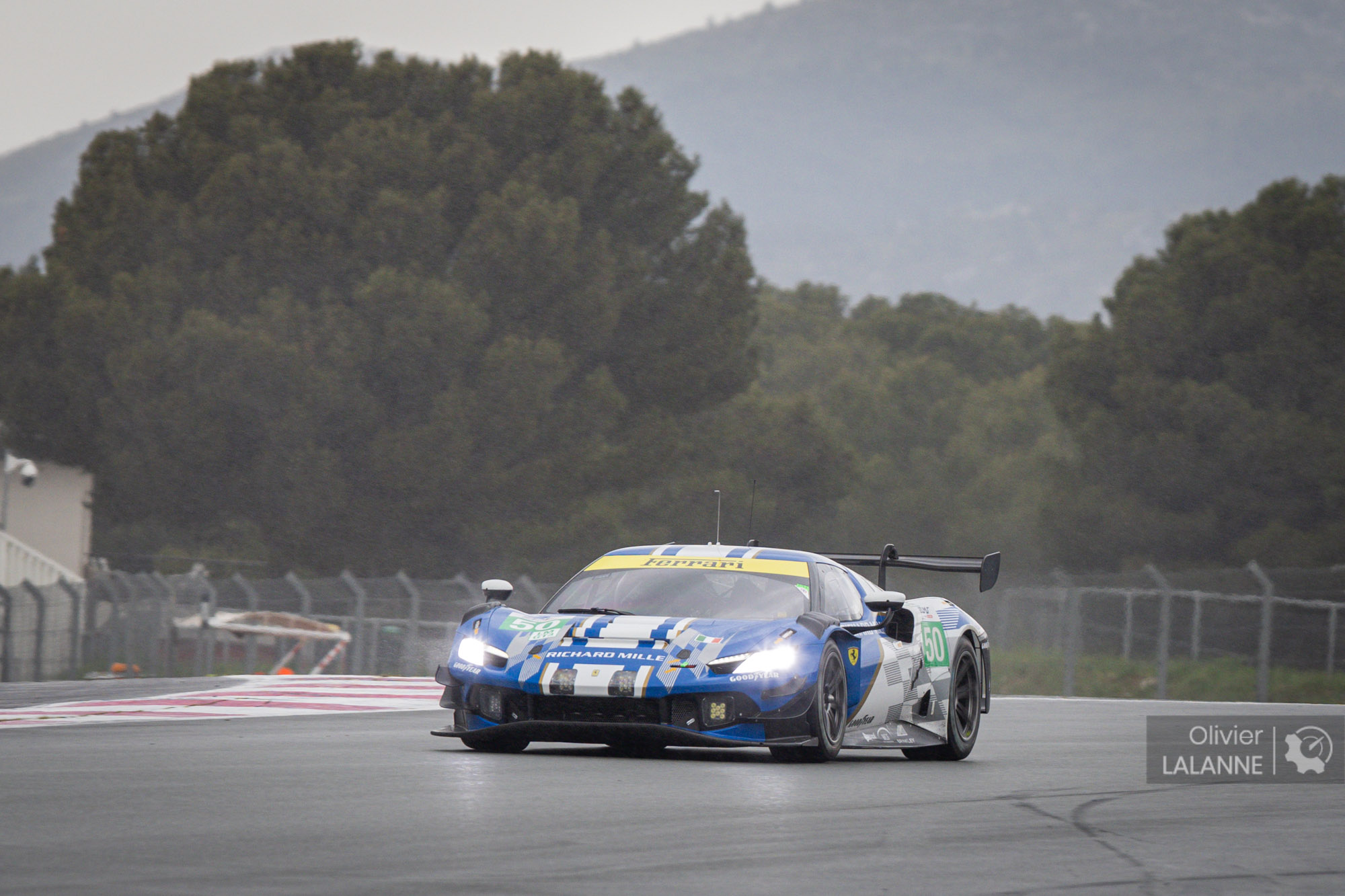 50 RICHARD MILLE AF CORSE Ferrari 296 LMGT3, Custodio TOLEDO (USA), Lilou WADOUX (FRA), Riccardo AGOSTINI (ITA), LMGT3, action