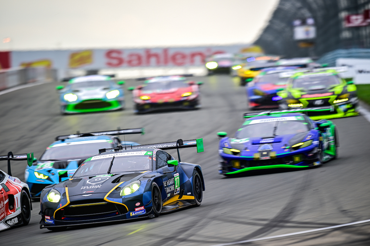 #27: Heart of Racing Team, Aston Martin Vantage GT3 Evo, GTD: Tom Gamble, Casper Stevenson, Zacharie Robichon