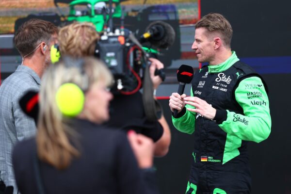 Nico Hülkenberg sur le podium du GP de Grande-Bretagne 2025