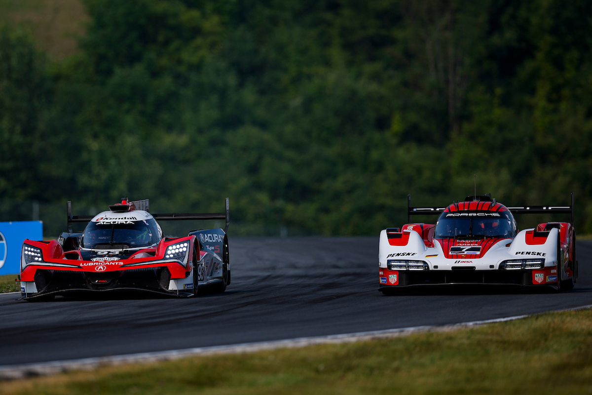 #93: Acura Meyer Shank Racing w/Curb Agajanian, Acura ARX-06, GTP: Renger van der Zande, Nick Yelloly, #7: Porsche Penske Motorsports, Porsche 963, GTP: Felipe Nasr, Nick Tandy