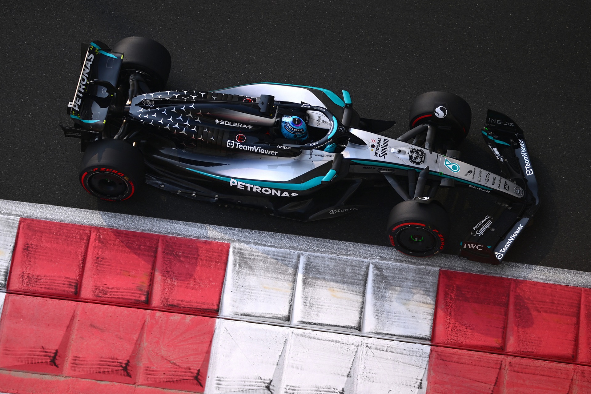 Mercedes au GP d'Abu Dhabi 2025