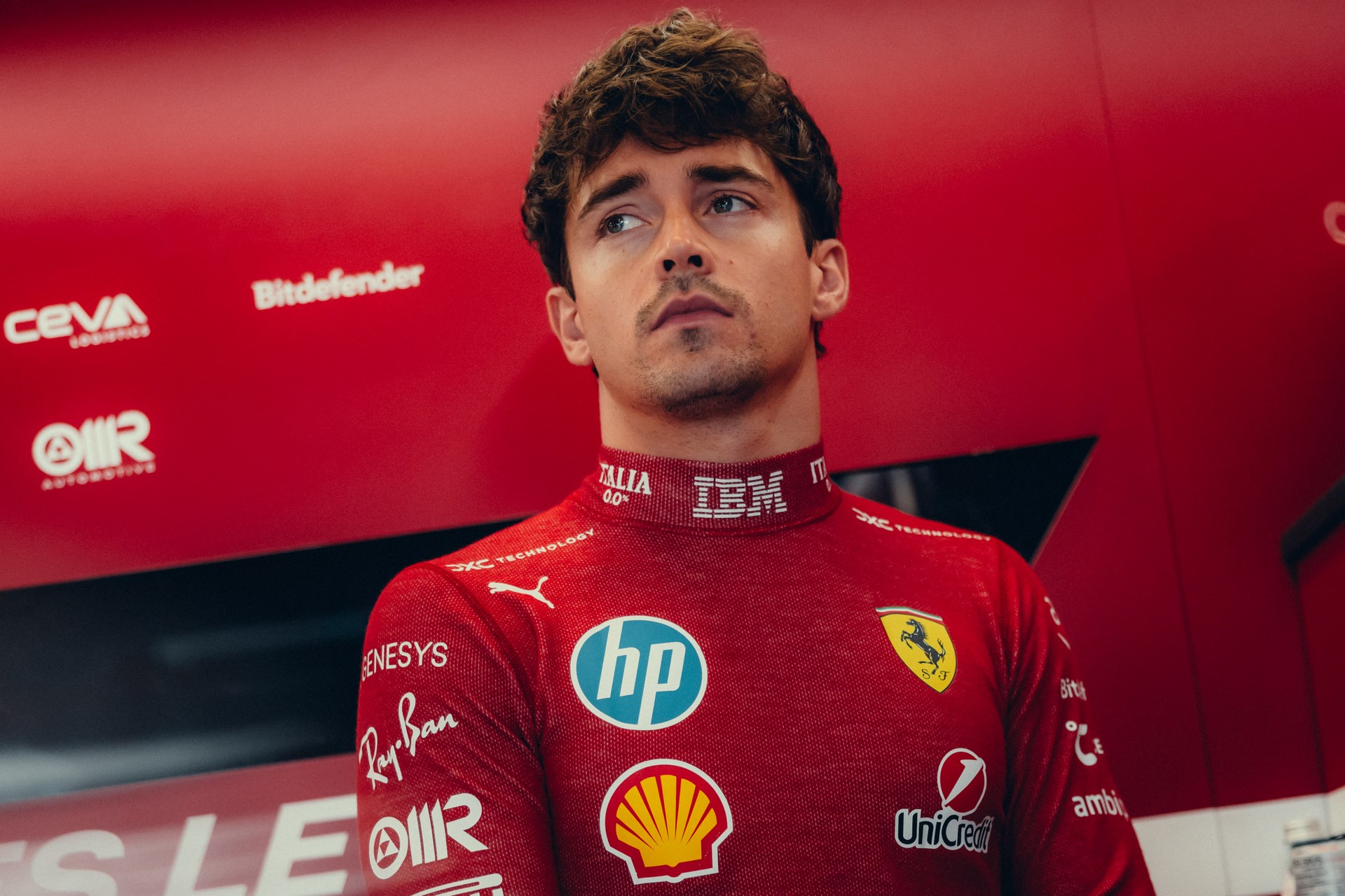 Leclerc au GP d'Abu Dhabi 2025