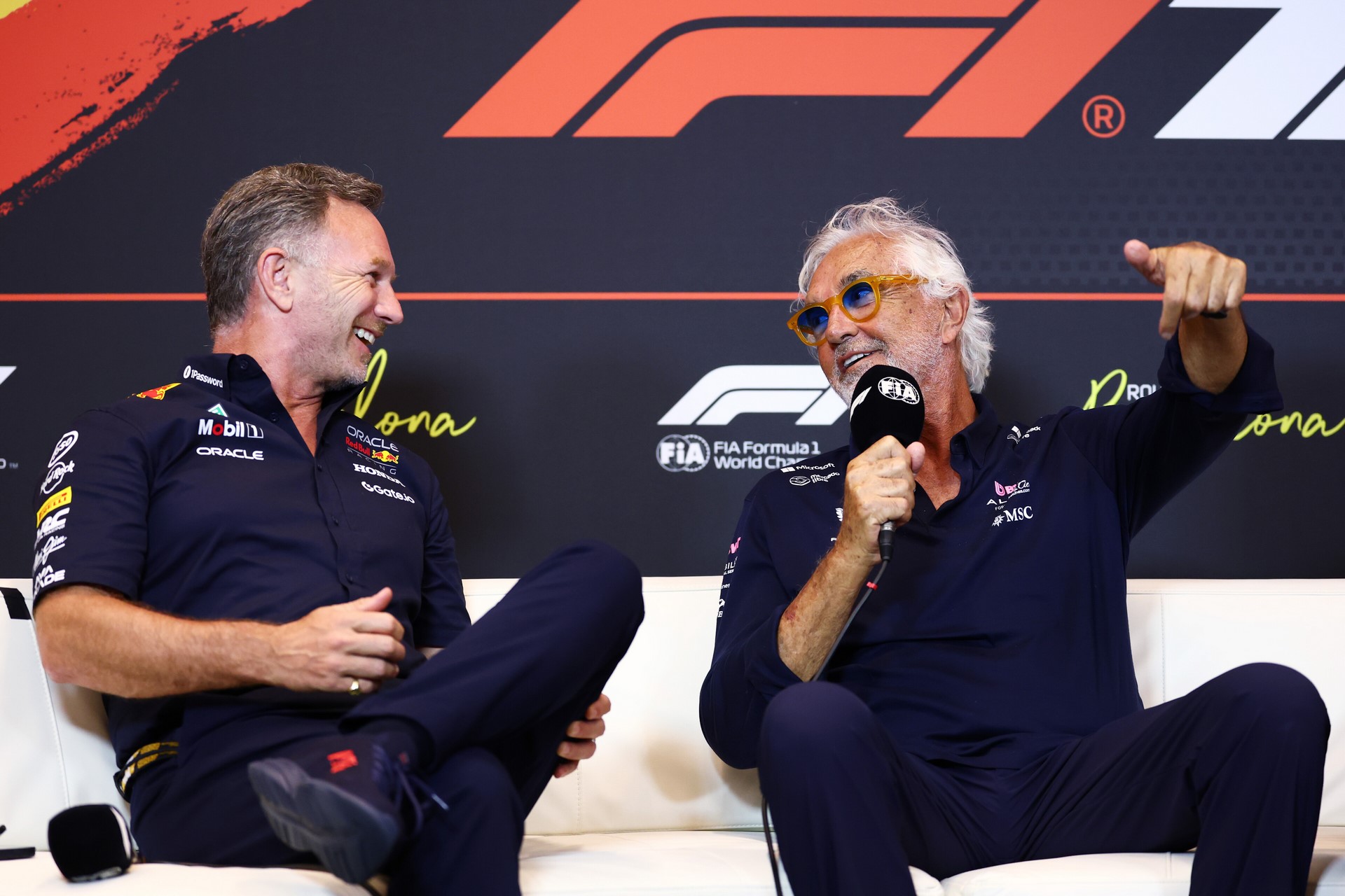 Horner et Briatore au GP d'Espagne 2025