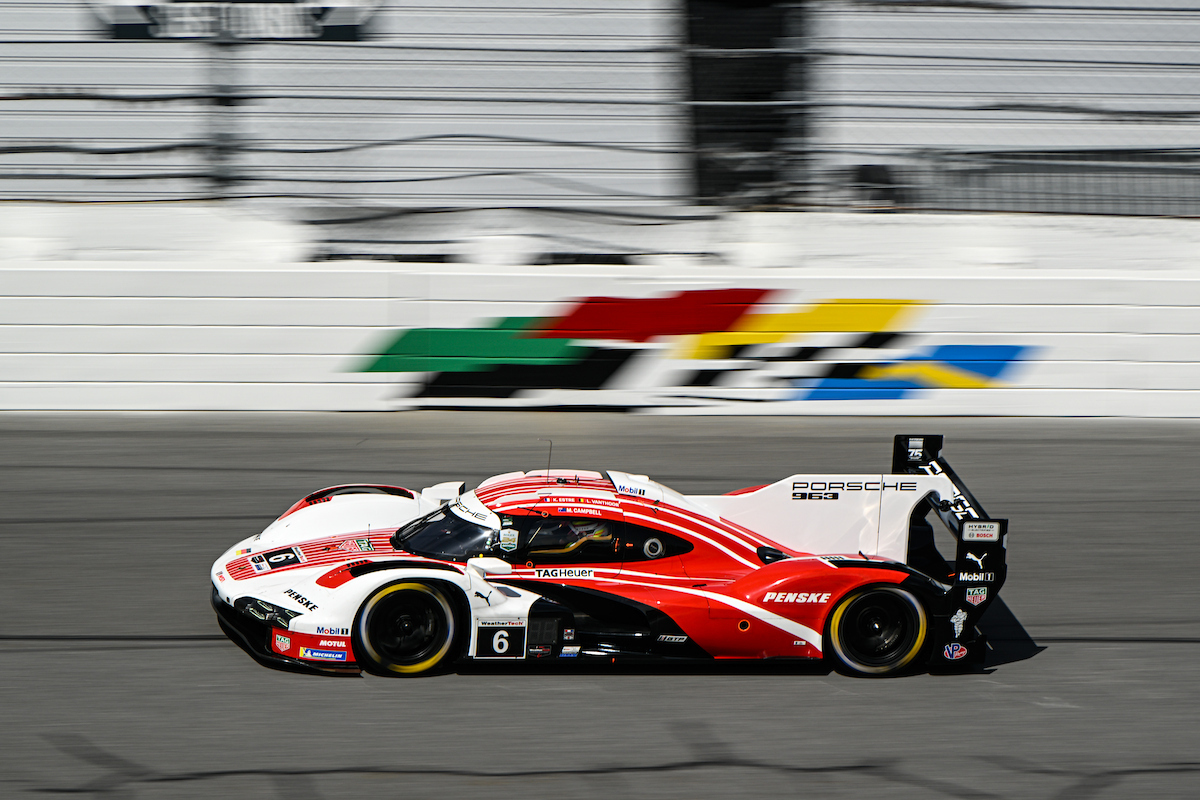 #6: Porsche Penske Motorsport, Porsche 963, GTP: Laurens Vanthoor, Kevin Estre, Matt Campbell