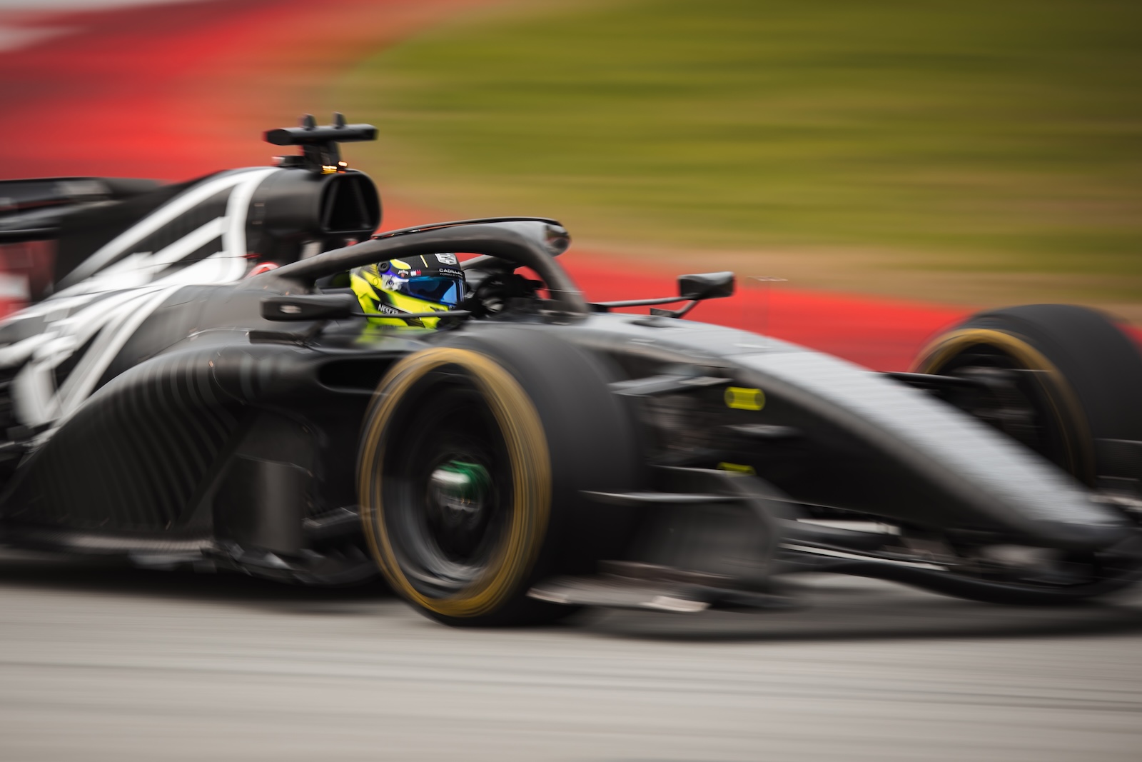 Cadillac F1 sur le circuit de Barcelone