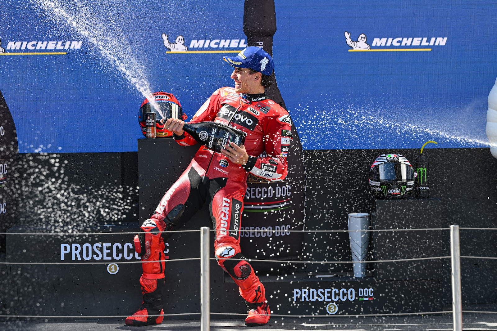 Marc Marquez sur le podium