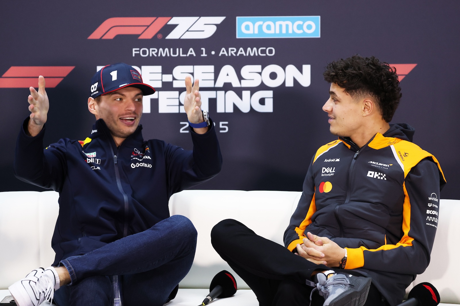 Max Verstappen et Lando Norris