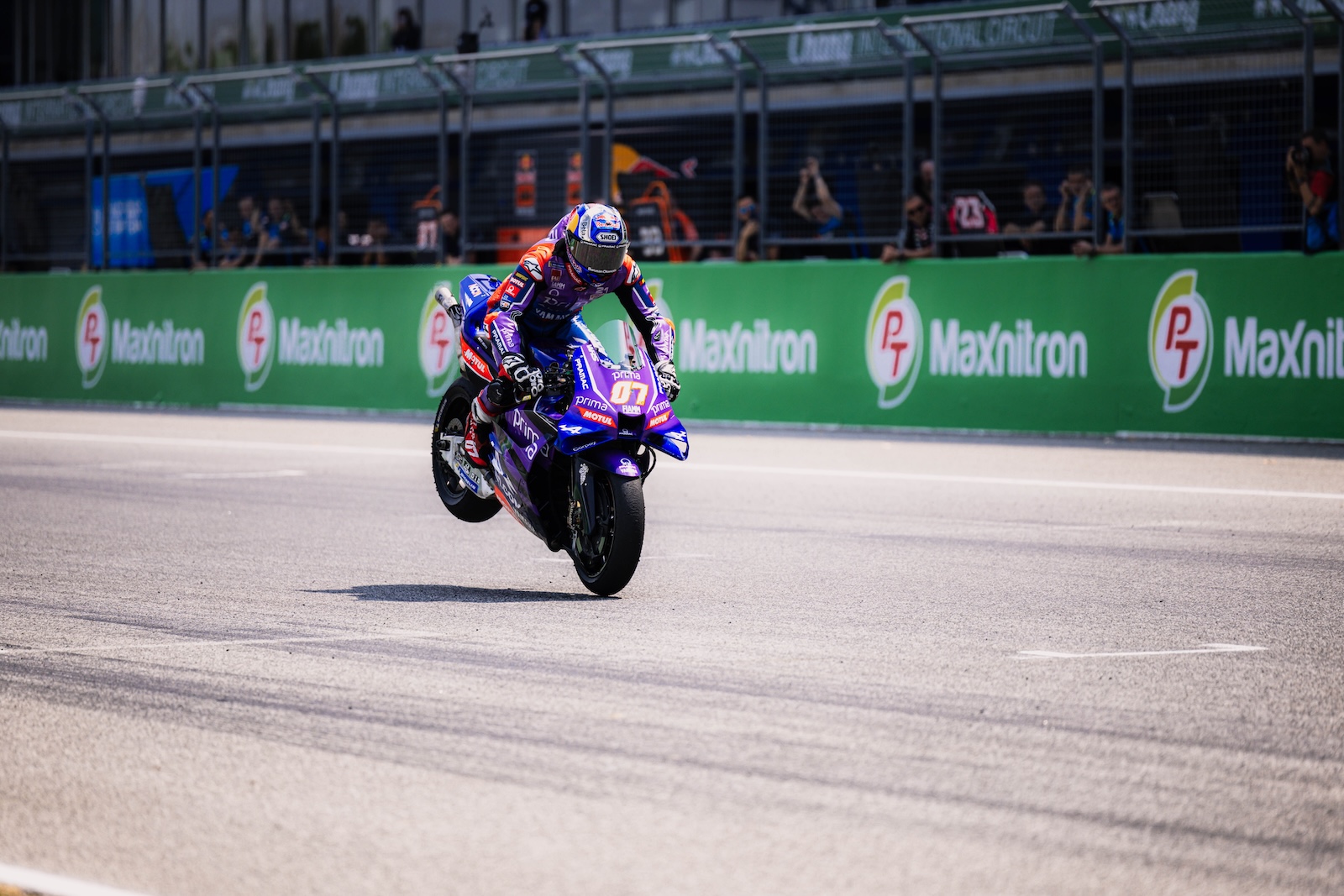 Toprak Razgatlioglu sur la Pramac Yamaha sur le circuit de Buriram