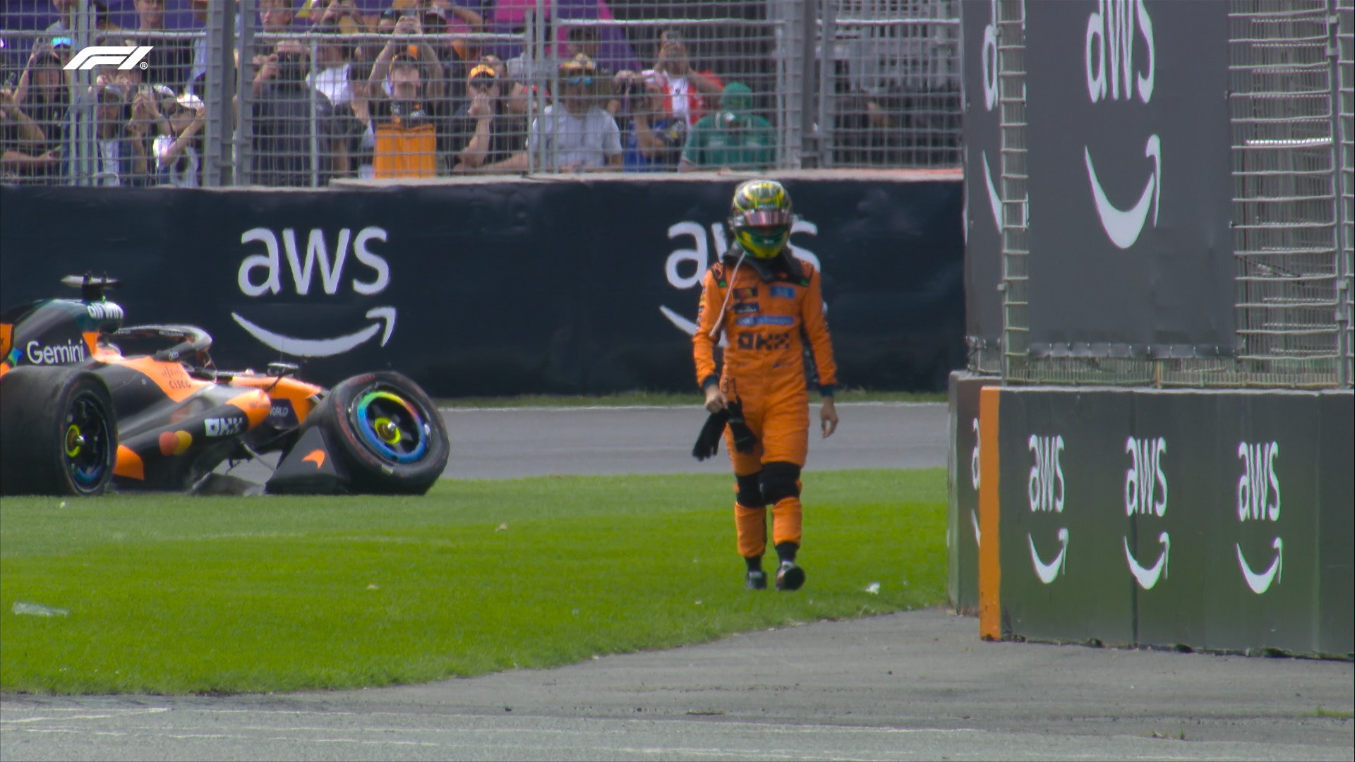 Piastri accidenté avant le départ du GP d'Australie
