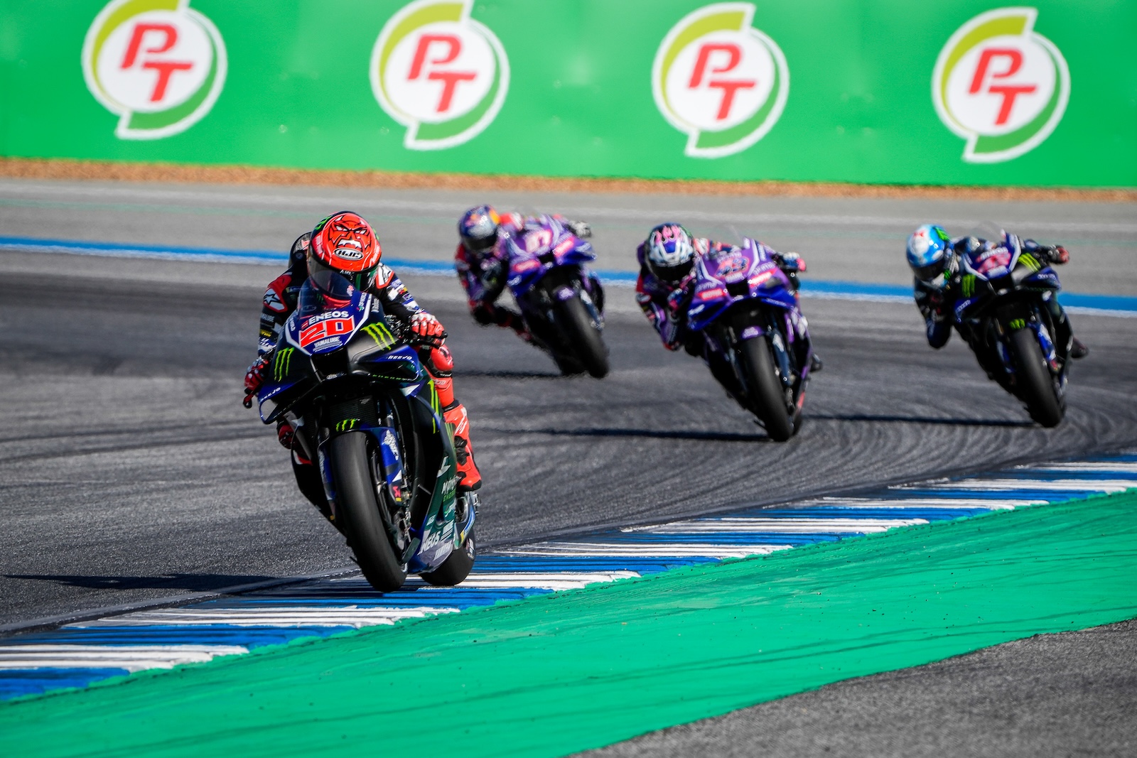 Fabio Quartararo sur la Yamaha en Thailande