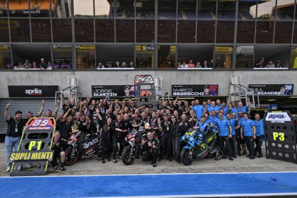 Podium historique pour Aprilia au Mans